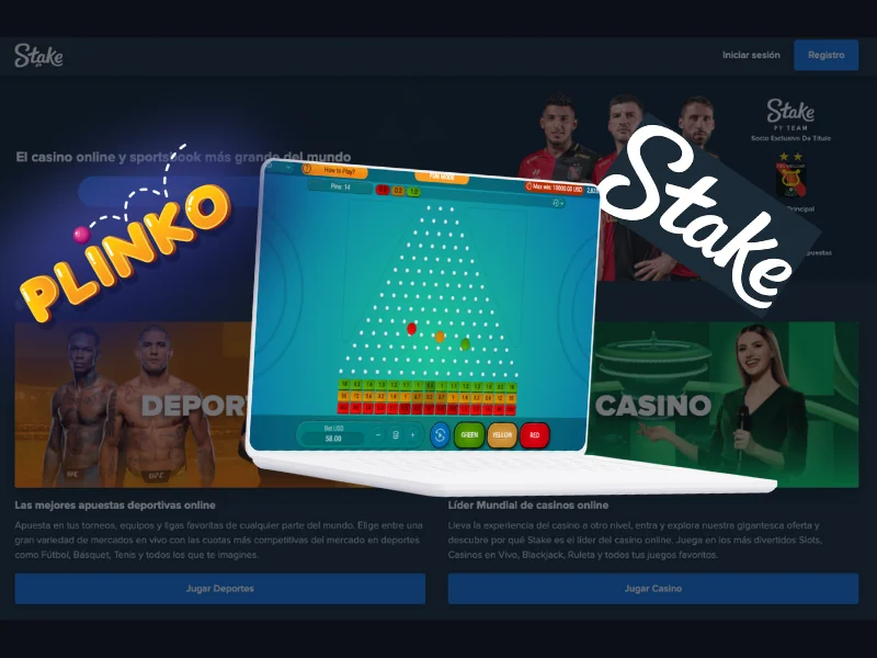 Jugar Plinko en Stake